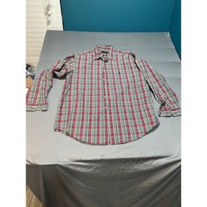 Ralph Lauren Polo Classic Fit Red/Green Long Sleeve Button Down 2XL